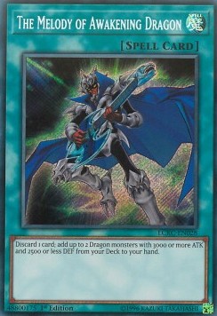 Die Melodie des erwachenden Drachen LCKC-028 Secret Rare Excellent Deutsch 1. Auflage