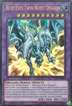 Blauäugiger Zwillingsausbruch-Drache LCKC-DE058 Ultra Rare Excellent Deutsch 1. Auflage