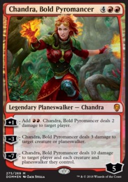Chandra, Bold Pyromancer DOM-275 Mythic Good Englisch Foil