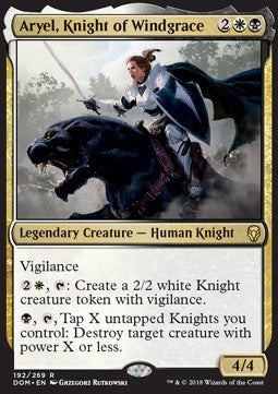 Aryel, Knight of Windgrace DOM-192 Rare Excellent Englisch Foil