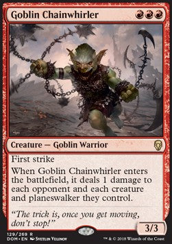 Goblin Chainwhirler DOM-129 Rare Near Mint Englisch