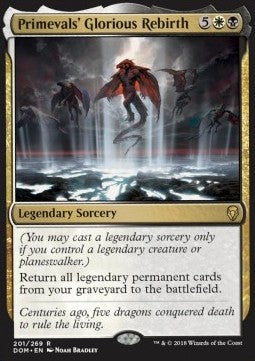 Primevals' Glorious Rebirth DOM-201 Rare Near Mint Englisch