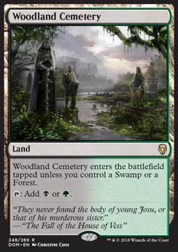 Woodland Cemetery DOM-248 Rare Excellent Englisch Foil