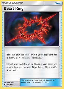 Bestienring FLI-102 Rare Light Played Deutsch Reverse Holo