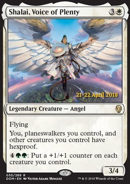 Shalai, Voice of Plenty PDOM-35 Rare Light Played Englisch Foil