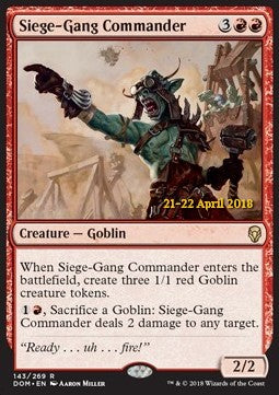 Siege-Gang Commander PDOM-143 Rare Light Played Englisch Foil
