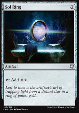 Sol Ring CM2-217 Uncommon Light Played Englisch