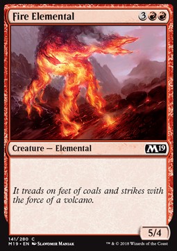 Fire Elemental M19-141 Common Excellent Englisch