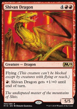 Shivan-Drache M19-300 Rare Near Mint Deutsch