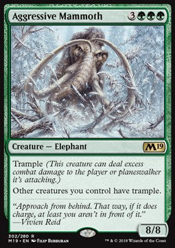 Aggressive Mammoth M19-302 Rare Light Played Englisch