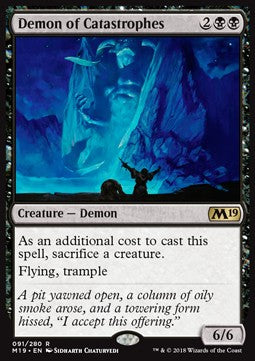 Demon of Catastrophes M19-91 Rare Excellent Englisch Foil