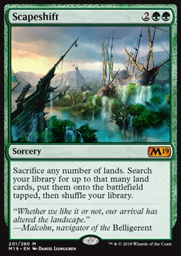 Scapeshift M19-201 Mythic Excellent Englisch