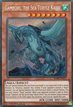 Gameciel, der Kaiju der Meeresschildkröte BLRR-075 Secret Rare Excellent Deutsch 1. Auflage