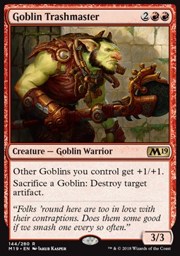 Goblin Trashmaster M19-144 Rare Excellent Englisch Foil
