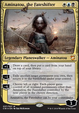 Aminatou, the Fateshifter (V.1) C18-37 Mythic Light Played Englisch Foil