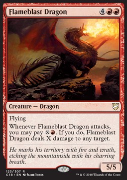 Flameblast Dragon C18-123 Rare Near Mint Englisch