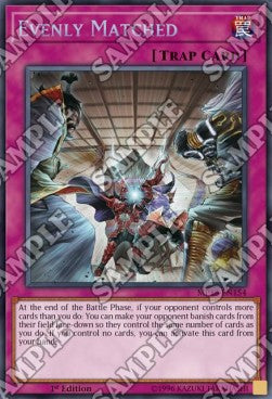 Ausgeglichener Zweikampf MP18-154 Secret Rare Good Deutsch 1. Auflage