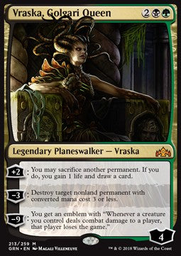 Vraska, Golgari Queen GRN-213 Mythic Poor Englisch