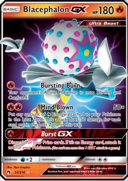 Blacephalon GX LOT-52 Ultra Rare Poor Englisch