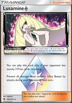 Lusamine ◇ LOT-182 Holo Rare Light Played Englisch