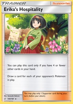 Erikas Gastfreundschaft TEU-140 Holo Rare Excellent Deutsch