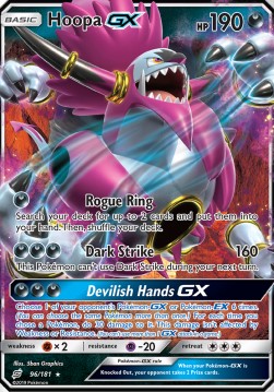 Hoopa GX TEU-96 Ultra Rare Near Mint Englisch