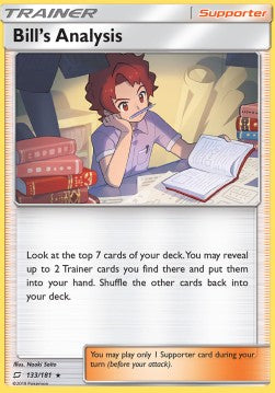 Bills Analyse TEU-133 Holo Rare Light Played Deutsch Reverse Holo