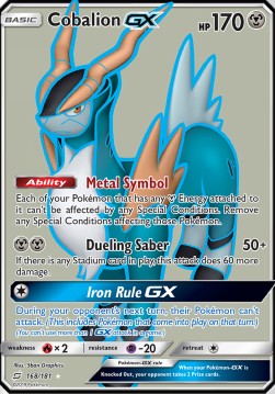 Kobalium GX TEU-168 Ultra Rare Light Played Deutsch