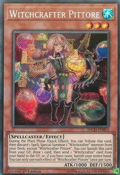 Hexwerkerin Pittore INCH-DE015 Secret Rare Excellent Deutsch 1. Auflage