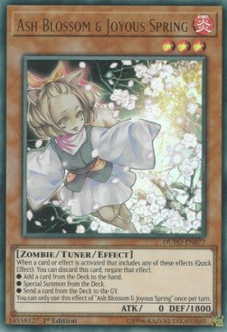 Ash Blossom & Joyous Spring DUPO-077 Ultra Rare Near Mint Englisch 1. Auflage