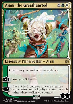 Ajani, the Greathearted WAR-184 Rare Excellent Englisch
