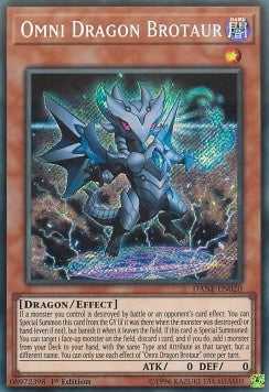 Omni-Drache Brotaur DANE-020 Secret Rare Excellent Deutsch