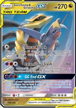 Knakrack & Giratina GX UNM-146 Ultra Rare Poor Deutsch