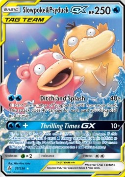 Flegmon & Enton GX UNM-35 Ultra Rare Good Deutsch