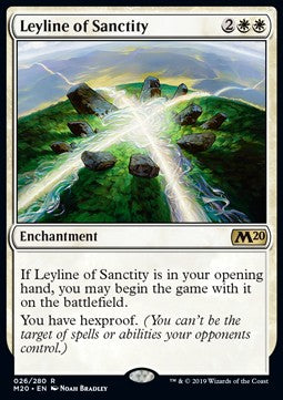 Leyline of Sanctity M20-26 Rare Near Mint Englisch