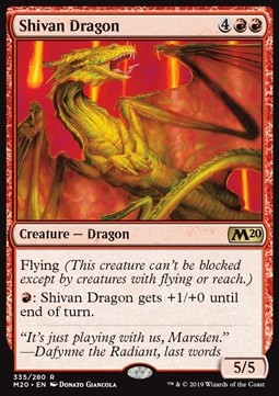 Shivan-Drache XM20-335 Rare Excellent Deutsch