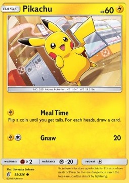 Pikachu UNM-55 Common Near Mint Englisch Reverse Holo