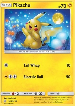 Pikachu UNM-56 Common Near Mint Englisch Reverse Holo