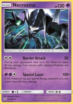 Necrozma UNM-101 Rare Light Played Deutsch