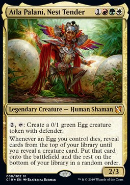 Atla Palani, Nest Tender C19-38 Mythic Light Played Englisch Foil
