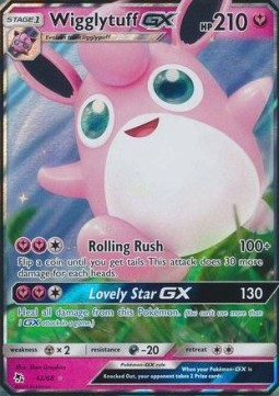 Wigglytuff GX HIF-42 Ultra Rare Near Mint Englisch