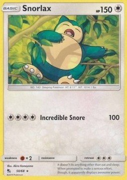 Snorlax HIF-50 Rare Near Mint Englisch Reverse Holo