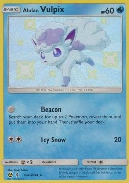 Alolan Vulpix HIF-SV8 Holo Rare Near Mint Deutsch
