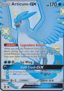 Articuno GX HIF-SV54 Secret Rare Near Mint Englisch