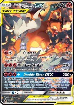 Reshiram & Glurak GX SM-201 Promo Poor Deutsch