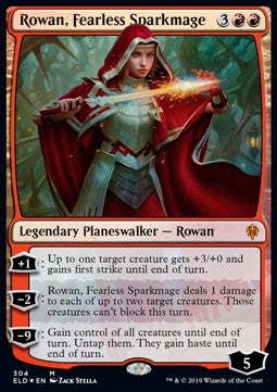 Rowan, Fearless Sparkmage XELD-304 Mythic Good Englisch Foil