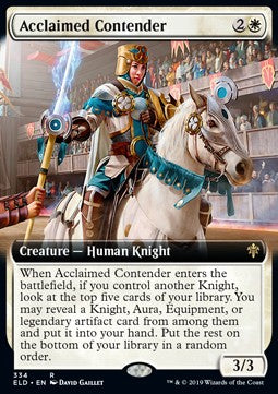 Acclaimed Contender XELD-334 Rare Near Mint Englisch