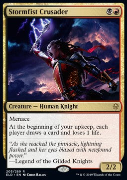 Stormfist Crusader ELD-203 Rare Excellent Englisch Foil
