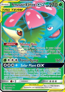 Venusaur & Snivy GX CEC-210 Ultra Rare Excellent Englisch