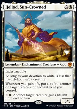 Heliod der Sonnengekrönte (V.1) PTHB-18 Mythic EX Deutsch